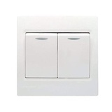 西门子(SIEMENS)灵动双联单控带荧光开关 5TA07621NC1 (雅白色)开关面板 开关插座 墙壁开关 二开单控开关荧光-很好很好很好!-商品评论 -国美在线